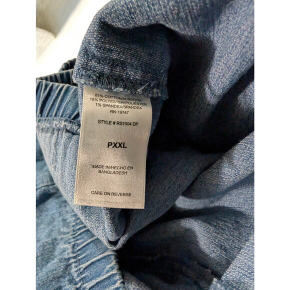 Real Size Jeans Womens Plus Size 2XP XXLP 2X Petite Pull On Elastic Waist Pants - Picture 8 of 8